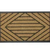 Doormats-Kirkland's Home Brown And Black Diamond Coir Doormat Brown/Black