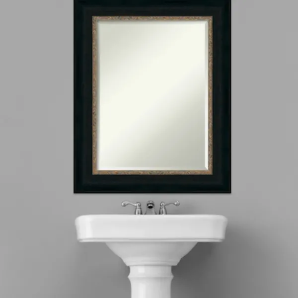 Decorative Mirrors-Kirkland's Home Brown And Bronze Scalloped Edge Frame Mirror