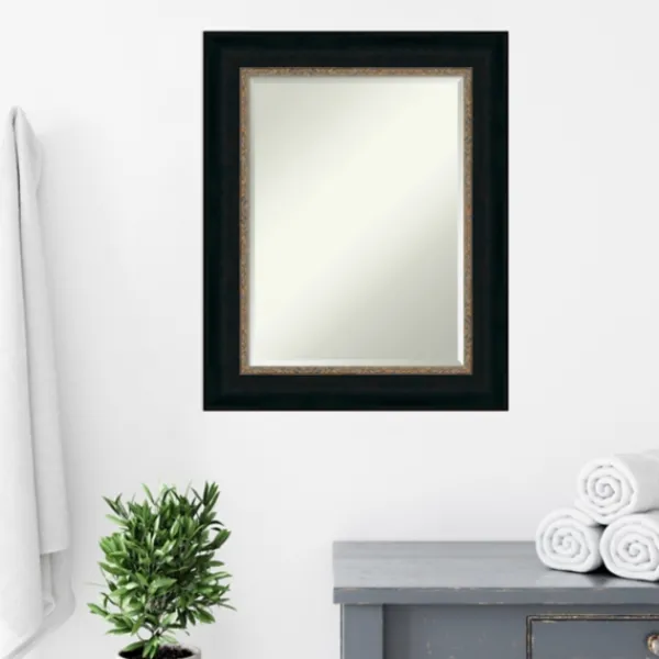Decorative Mirrors-Kirkland's Home Brown And Bronze Scalloped Edge Frame Mirror