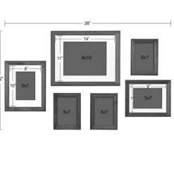 Gallery Wall Frames-Kirkland's Home Brown And Gray 6-Pc. Gallery Wall Frame Set