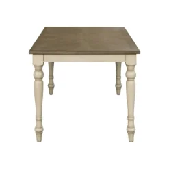 Dining Tables-Kirkland's Home Brown And Ivory Martha Stewart Dining Table Brown/Ivory