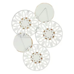 Wall Plaques-Kirkland's Home Brown And White Bohemian Abstract Wall Plaque Brown/White
