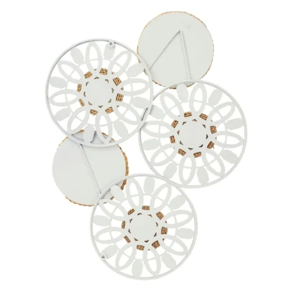 Wall Plaques-Kirkland's Home Brown And White Bohemian Abstract Wall Plaque Brown/White