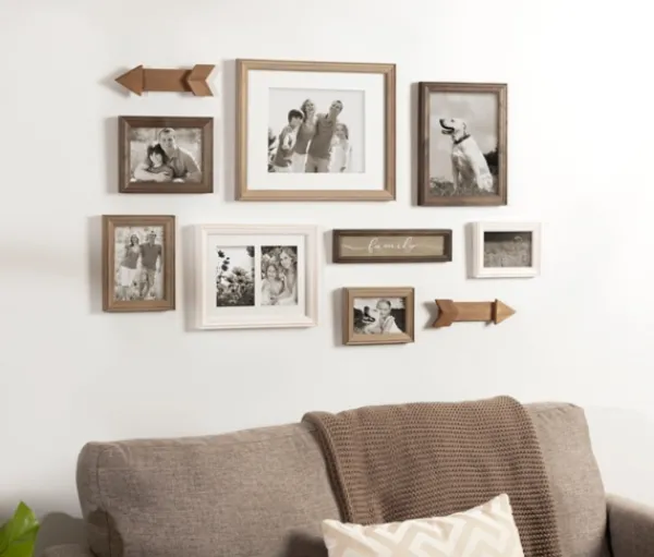 Gallery Wall Frames-Kirkland's Home Brown Arrow 10-Pc. Gallery Wall Picture Frame Set