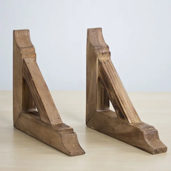 Shelves-Kirkland's Home Brown Corbel Shelf Brackets, Set Of 2