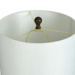 Table Lamps-Kirkland's Home Brown Curved Wood Table Lamp White