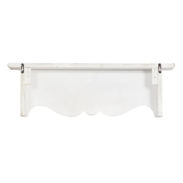 Shelves-Kirkland's Home Brown Distressed Carved Wood Wall Shelf