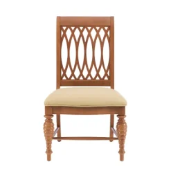 Dining Chairs-Kirkland's Home Brown Hollywood Regency Dining Chairs, Set Of 2 Tan