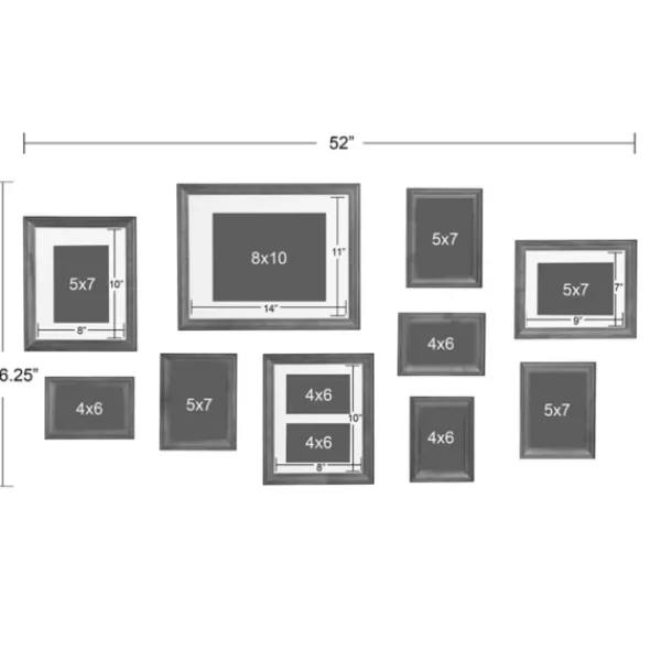 Gallery Wall Frames-Kirkland's Home Brown Hues 10-Pc. Gallery Wall Picture Frame Set
