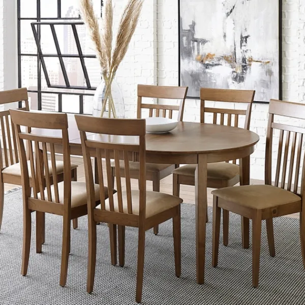 Dining Tables-Kirkland's Home Brown Leaf Wooden Dining Table