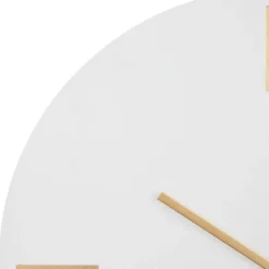 Clocks-Kirkland's Home Brown Neutral Element Wall Clock White