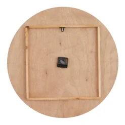 Clocks-Kirkland's Home Brown Neutral Element Wall Clock White