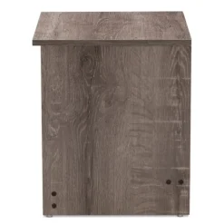 Nightstands-Kirkland's Home Brown Oak Wood Finish 2-Drawer Nightstand