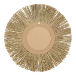 Decorative Mirrors-Kirkland's Home Brown Reed And Wood Wall Mirror