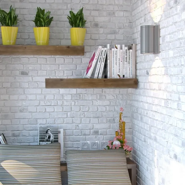Shelves-Kirkland's Home Brown Rustic Floating Wooden Shelf