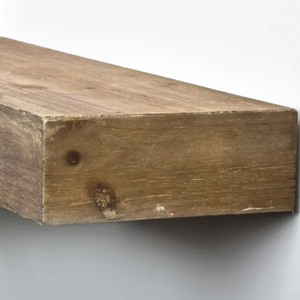 Shelves-Kirkland's Home Brown Rustic Floating Wooden Shelf