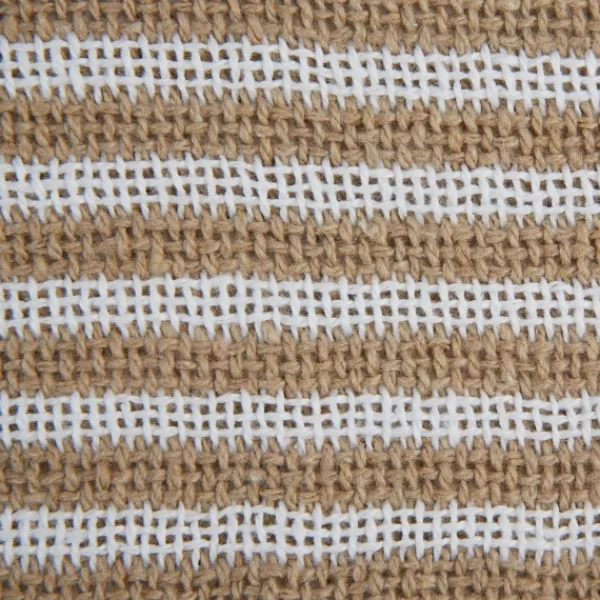 Blankets & Throws-Kirkland's Home Brown Stone Square Stripes Throw Brown/White