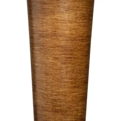 Floor Lamps-Kirkland's Home Brown Tapered Base Velvet Shade Floor Lamp Gray