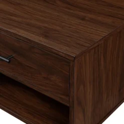 Coffee Tables-Kirkland's Home Brown Wood & Black Metal Hairpin Legs Coffee Table