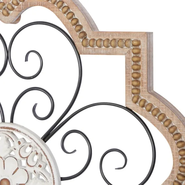 Wall Plaques-Kirkland's Home Brown Wood And Metal Farmhouse Wall Plaque Brown/White/Black