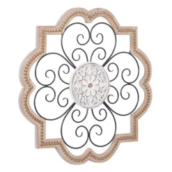 Wall Plaques-Kirkland's Home Brown Wood And Metal Farmhouse Wall Plaque Brown/White/Black