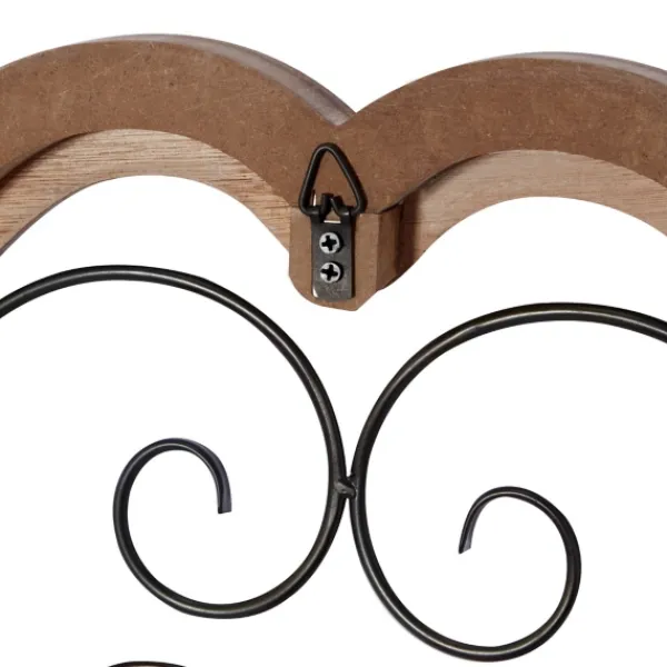 Wall Plaques-Kirkland's Home Brown Wood And Metal Farmhouse Wall Plaque Brown/White/Black