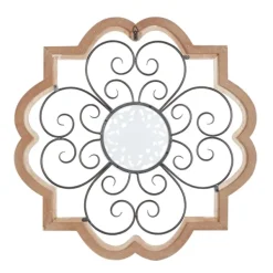 Wall Plaques-Kirkland's Home Brown Wood And Metal Farmhouse Wall Plaque Brown/White/Black