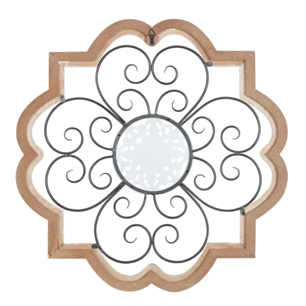 Wall Plaques-Kirkland's Home Brown Wood And Metal Farmhouse Wall Plaque Brown/White/Black