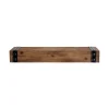 Shelves-Kirkland's Home Brown Wood And Metal Shelf, 24 In.