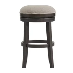Bar Stools & Counter Height Stools-Kirkland's Home Brown Wood Backless Swivel 2-Pc. Bar Stool Set Gray