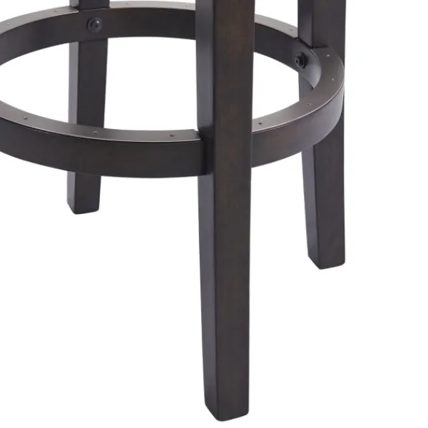 Bar Stools & Counter Height Stools-Kirkland's Home Brown Wood Backless Swivel 2-Pc. Bar Stool Set Gray