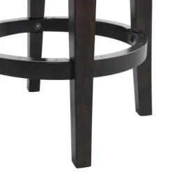 Bar Stools & Counter Height Stools-Kirkland's Home Brown Wood Backless Swivel 2-Pc. Counter Stool Set Gray