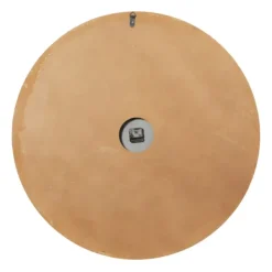 Clocks-Kirkland's Home Brown Wood Frame Black Metal Cutout Wall Clock