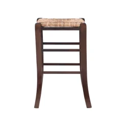 Bar Stools & Counter Height Stools-Kirkland's Home Brown Wood Grass Backless 2-Pc. Counter Stool Set Tan
