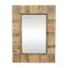 Decorative Mirrors-Kirkland's Home Brown Wood Paneled Frame Wall Mirror