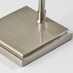 Floor Lamps-Kirkland's Home Brushed Adjustable Arm Floor Lamp Silver