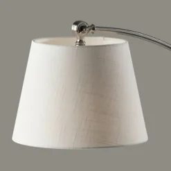 Floor Lamps-Kirkland's Home Brushed Adjustable Arm Floor Lamp Silver