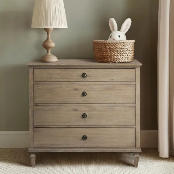 Dressers & Chests-Kirkland's Home Brushed Birch 4-Drawer Wooden Dresser Tan