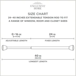 Curtain Rods & Hardware-Kirkland's Home Brushed Nickel Iron Tension Rod, 40 In.