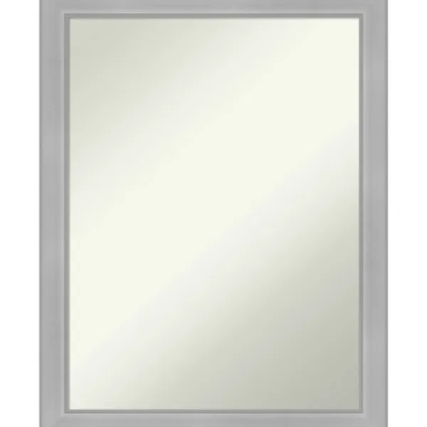 Framed Mirrors-Kirkland's Home Brushed Nickel Modern Decorative Framed Mirror