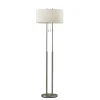 Floor Lamps-Kirkland's Home Brushed Steel Double-Bulb Oval Floor Lamp Ivory