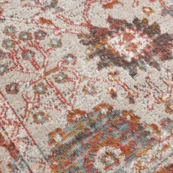 Outdoor Rugs-Kirkland's Home Budding Bohemian Indoor\Outdoor Area Rug, 8X10 Red/Ivory