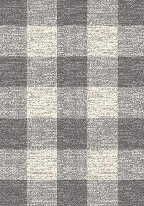 Outdoor Rugs-Kirkland's Home Buffalo Plaid Indoor/Outdoor Area Rug, 5X7 Gray