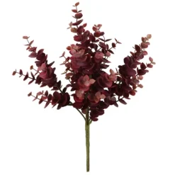 Stems & Bouquets-Kirkland's Home Burgundy Jade Leaf Sprays, Set Of 4 Red/Brown