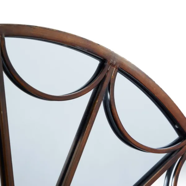 Decorative Mirrors-Kirkland's Home Burnt Iron Metal Curve Overlay Arched Mirror