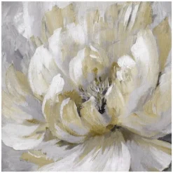 Canvas Art-Kirkland's Home Burst Of Spring Gold Canvas Art Print Gold/White/Gray
