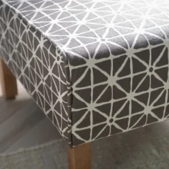 Accent Chairs-Kirkland's Home Burst Patterned Slipper Accent Chair Gray