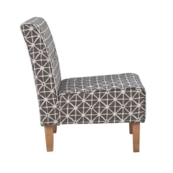 Accent Chairs-Kirkland's Home Burst Patterned Slipper Accent Chair Gray