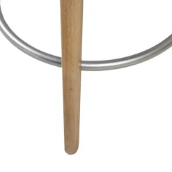 Bar Stools & Counter Height Stools-Kirkland's Home Button Tufted Back Swivel Counter Stool Gray