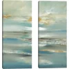 Canvas Art-Kirkland's Home By The Water Iii Canvas Art Prints, Set Of 2 Blue/Gray